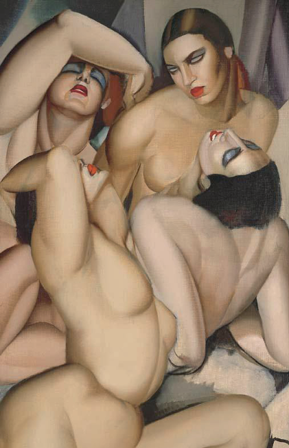 groupe de quatre nus